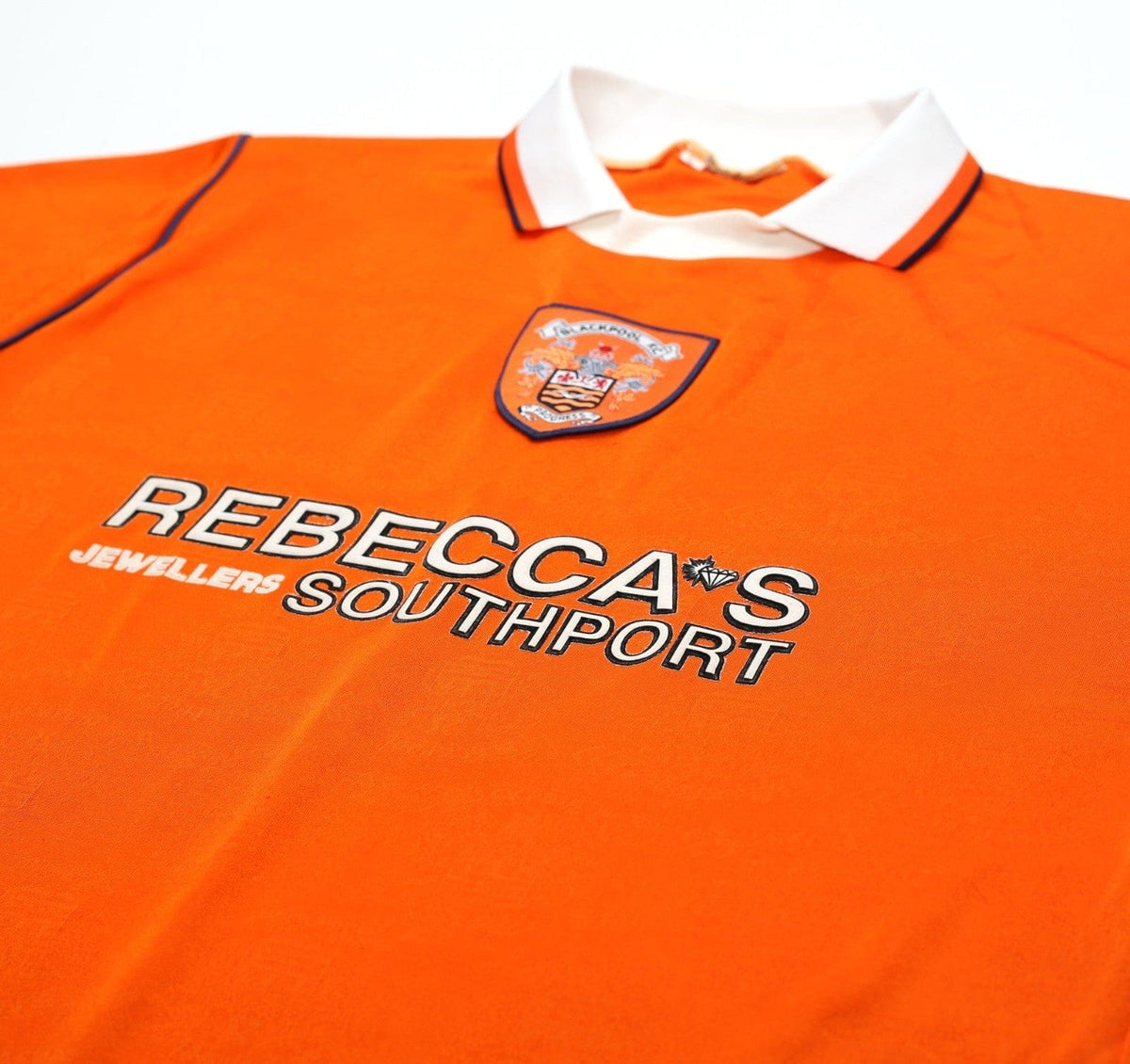 1995/97 BLACKPOOL FC Vintage Pool Pro Wear Home Football Shirt (L)