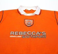 1995/97 BLACKPOOL FC Vintage Pool Pro Wear Home Football Shirt (L)