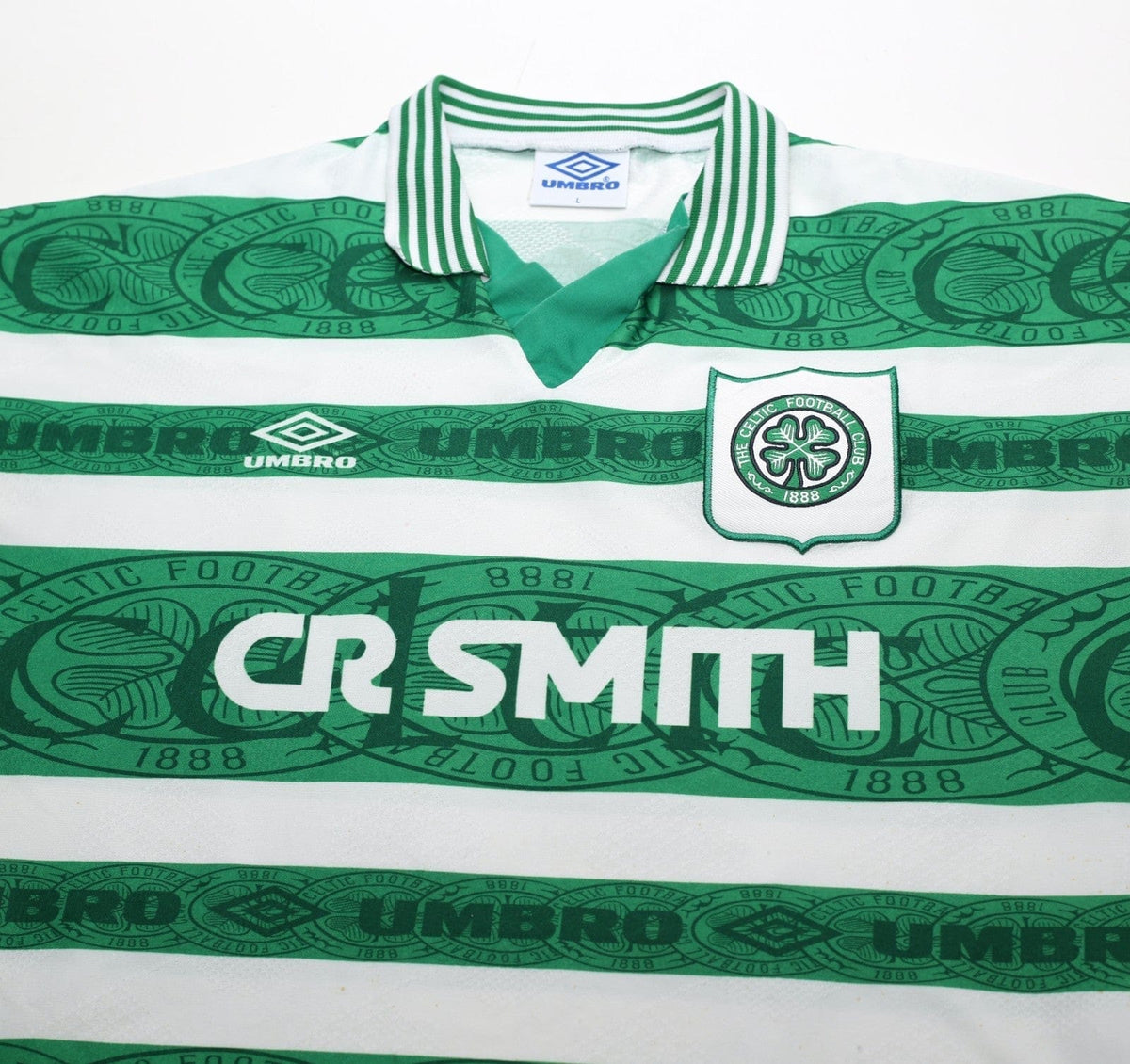 1995/97 CADETE #11 Celtic Vintage Umbro Home Football Shirt (L)