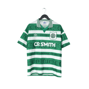 1995/97 CADETE #11 Celtic Vintage Umbro Home Football Shirt (L)