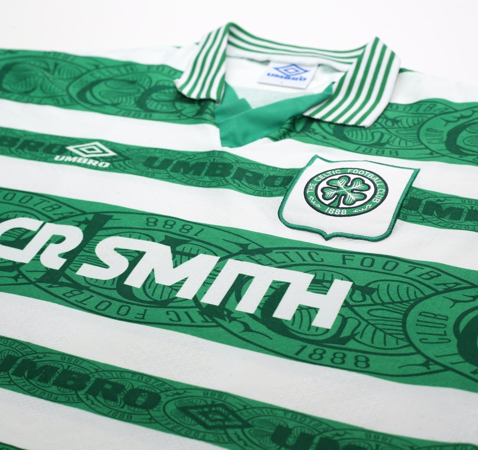 1995/97 CADETE #11 Celtic Vintage Umbro Home Football Shirt (L)