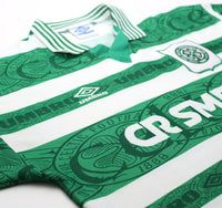 1995/97 CADETE #11 Celtic Vintage Umbro Home Football Shirt (L)