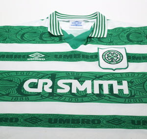 1995/97 CADETE #11 Celtic Vintage Umbro Home Football Shirt (L)