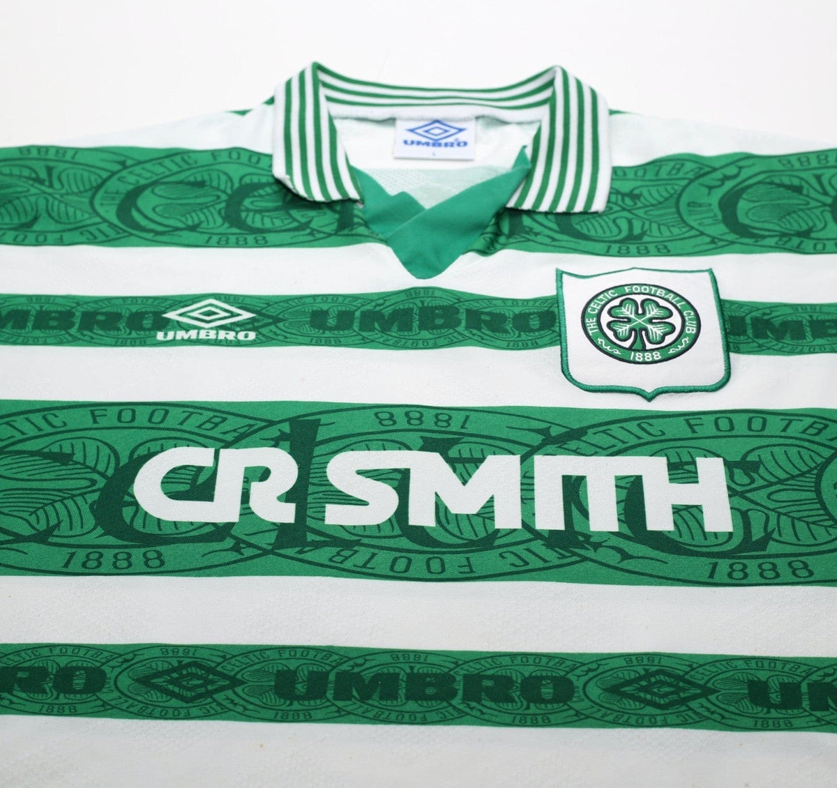 1995/97 CADETE #11 Celtic Vintage Umbro Home Football Shirt (L)