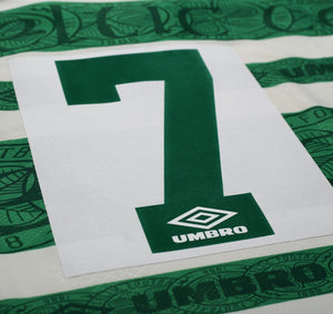 1995/97 DI CANIO #7 Celtic Vintage Umbro Home Football Shirt Jersey (L)