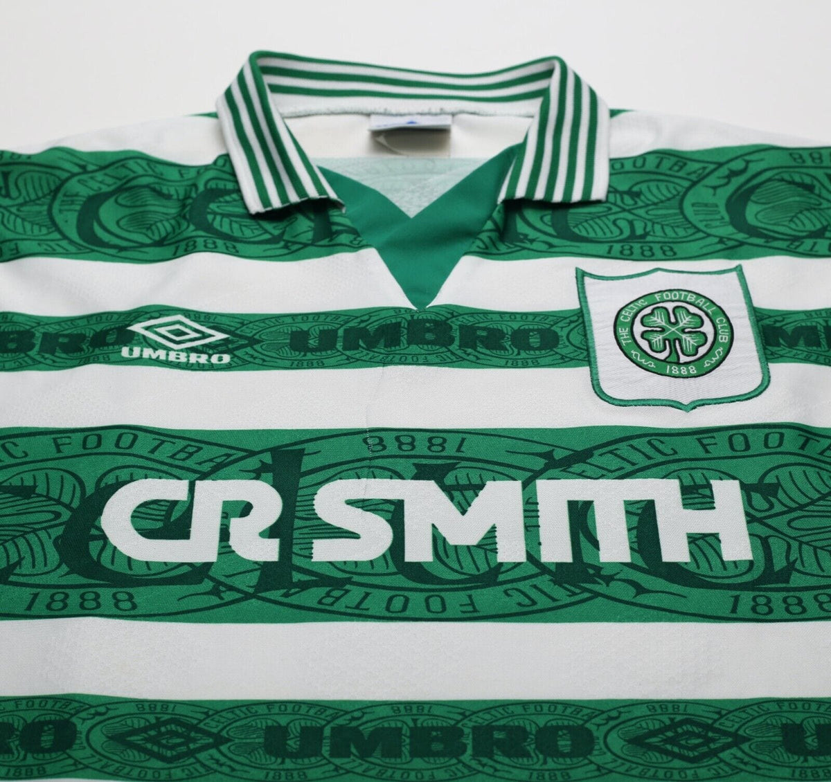 1995/97 DI CANIO #7 Celtic Vintage Umbro Home Football Shirt Jersey (L)