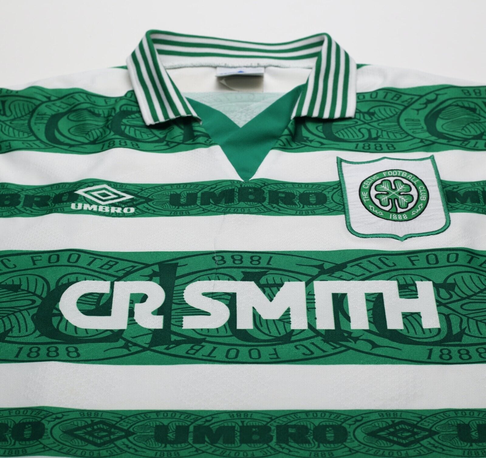 1995/97 DI CANIO #7 Celtic Vintage Umbro Home Football Shirt Jersey (L)