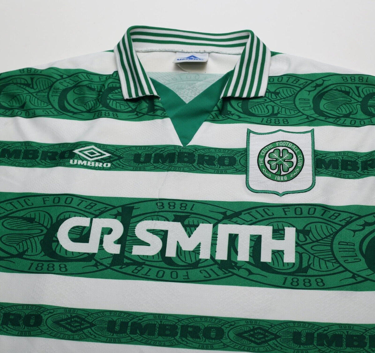 1995/97 DI CANIO #7 Celtic Vintage Umbro Home Football Shirt Jersey (L)