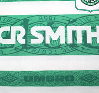 1995/97 DI CANIO #7 Celtic Vintage Umbro Home Football Shirt Jersey (L)