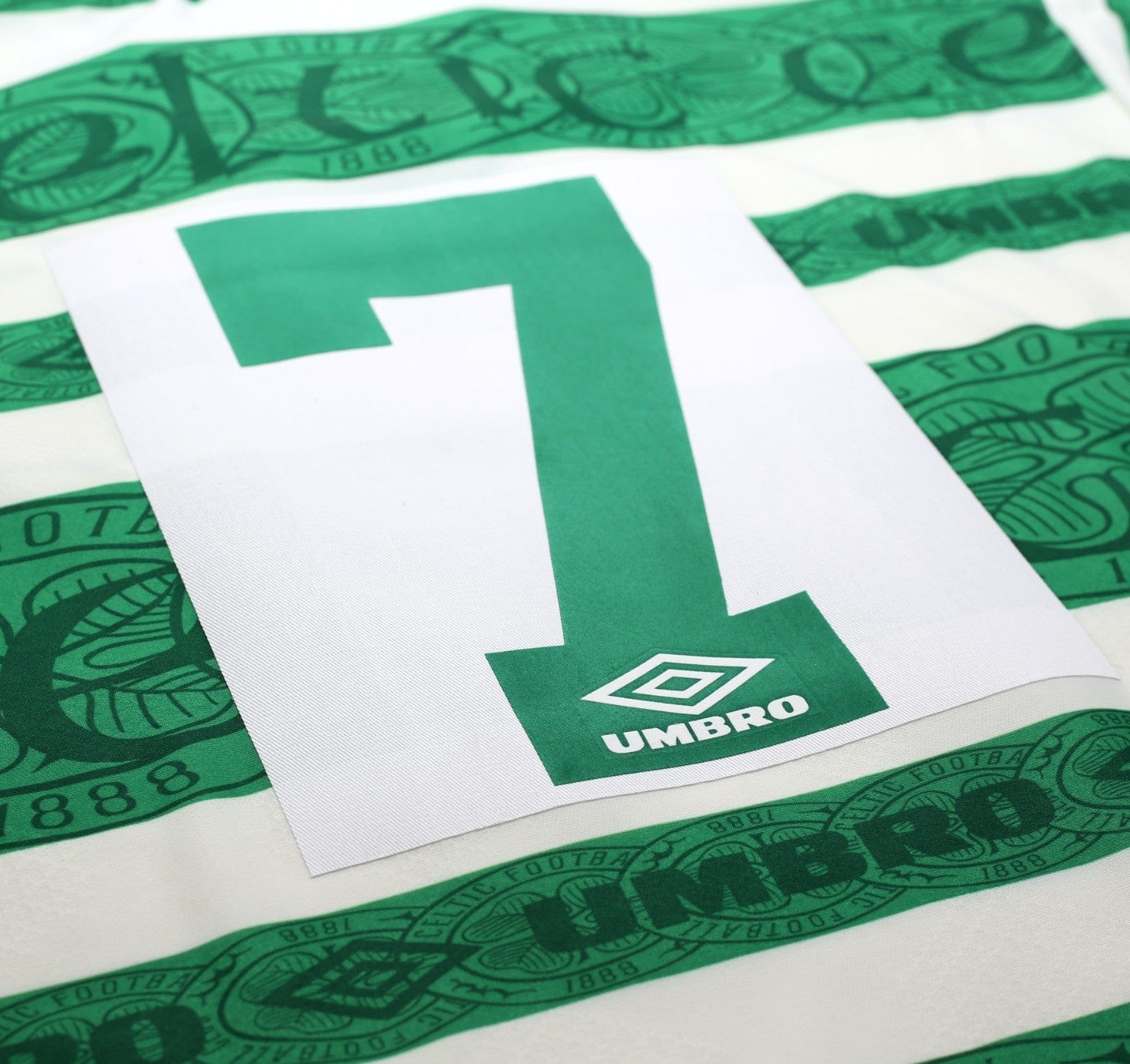 1995/97 DI CANIO #7 Celtic Vintage Umbro Home Football Shirt Jersey (M)