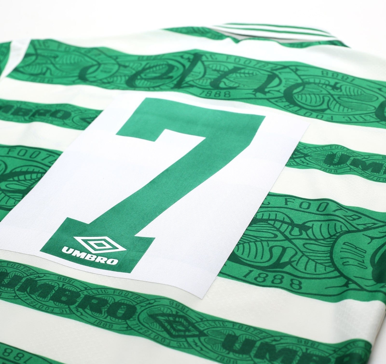 1995/97 DI CANIO #7 Celtic Vintage Umbro Home Football Shirt Jersey (M)