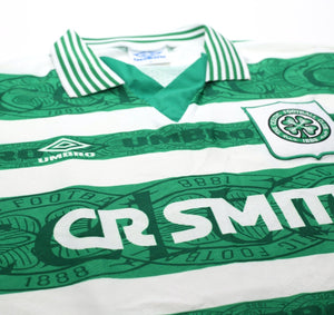 1995/97 DI CANIO #7 Celtic Vintage Umbro Home Football Shirt Jersey (M)