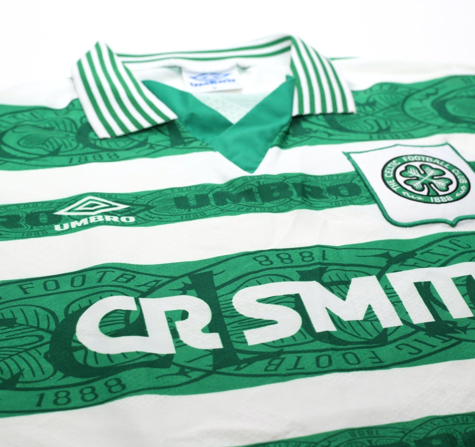 1995/97 DI CANIO #7 Celtic Vintage Umbro Home Football Shirt Jersey (M)
