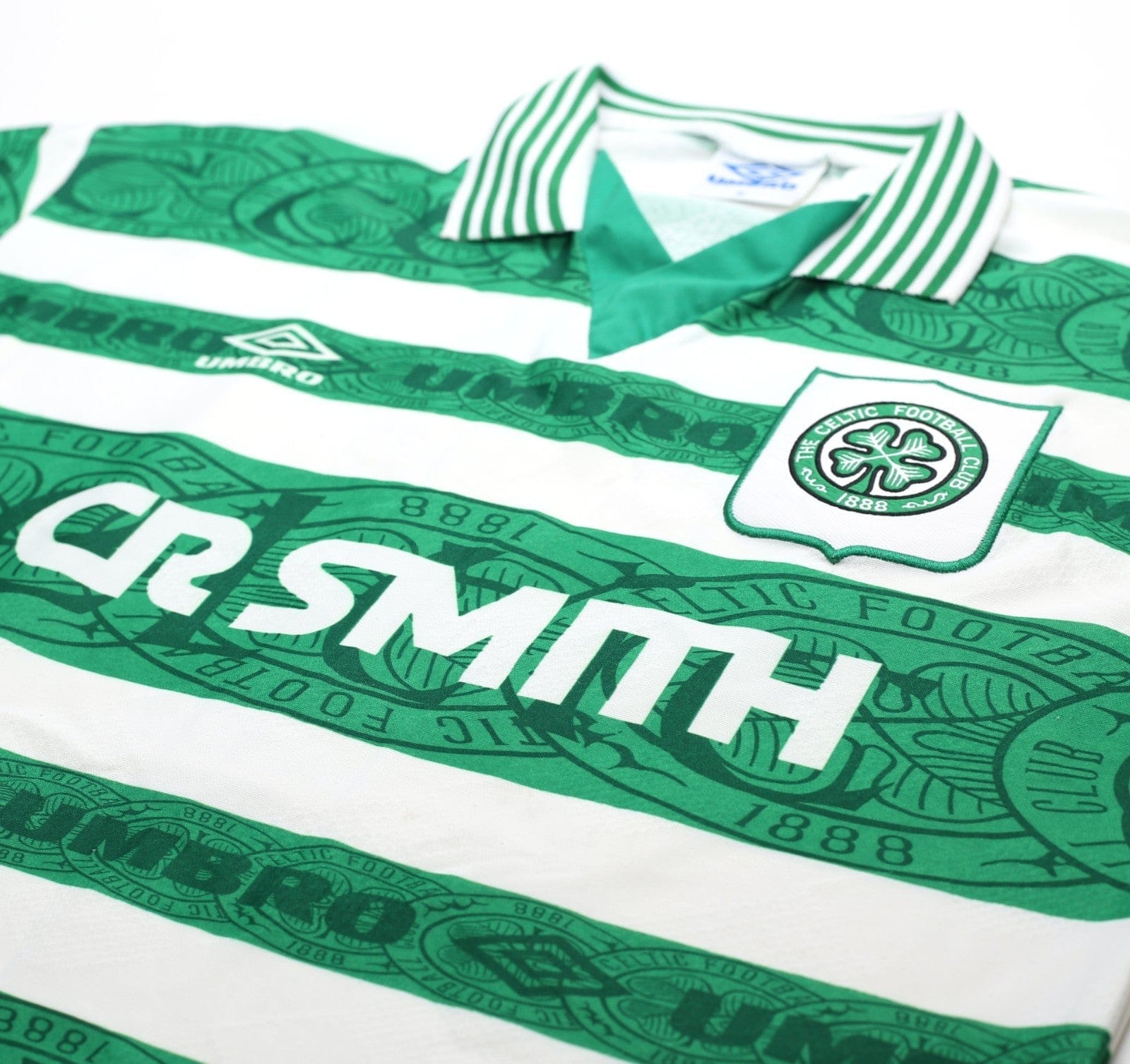 1995/97 DI CANIO #7 Celtic Vintage Umbro Home Football Shirt Jersey (M)