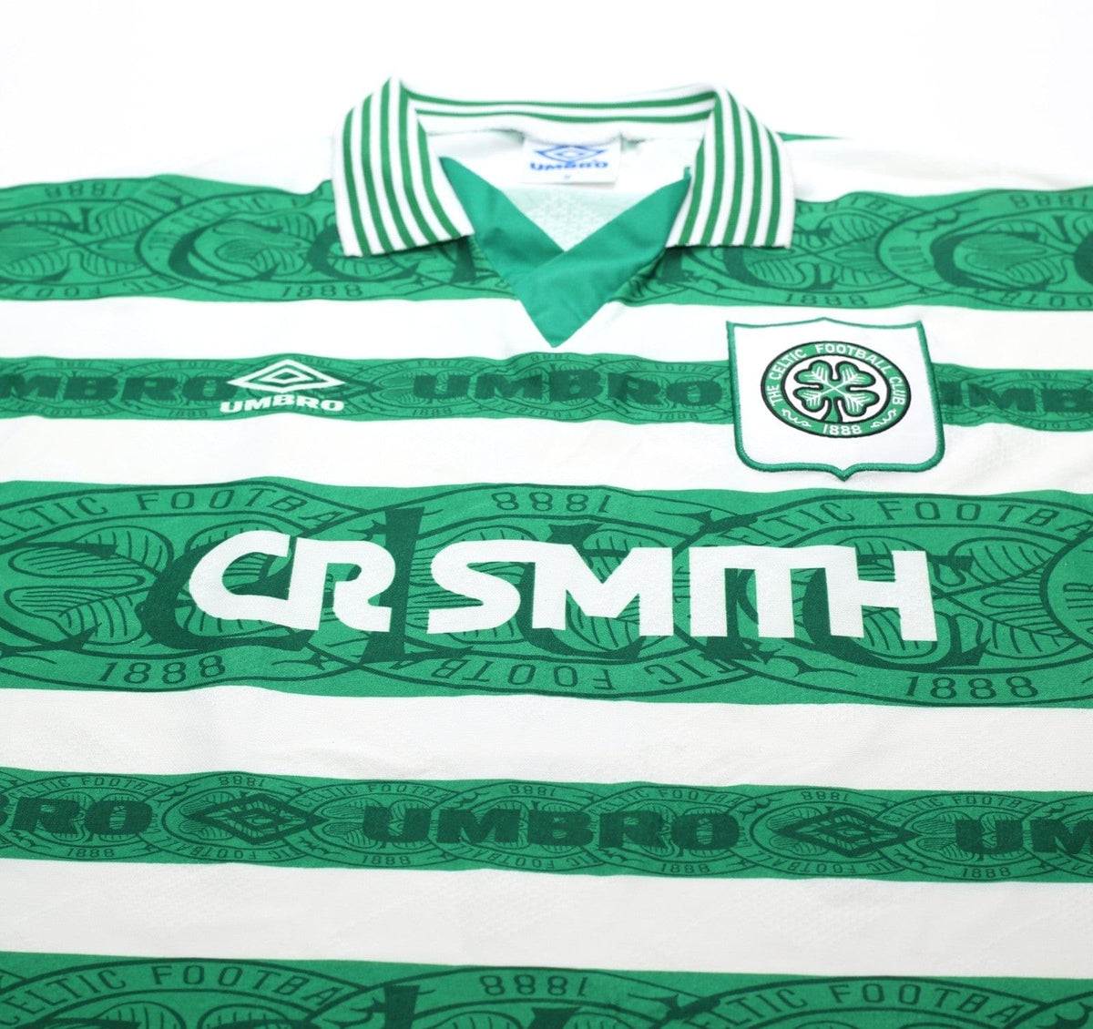 1995/97 DI CANIO #7 Celtic Vintage Umbro Home Football Shirt Jersey (M)