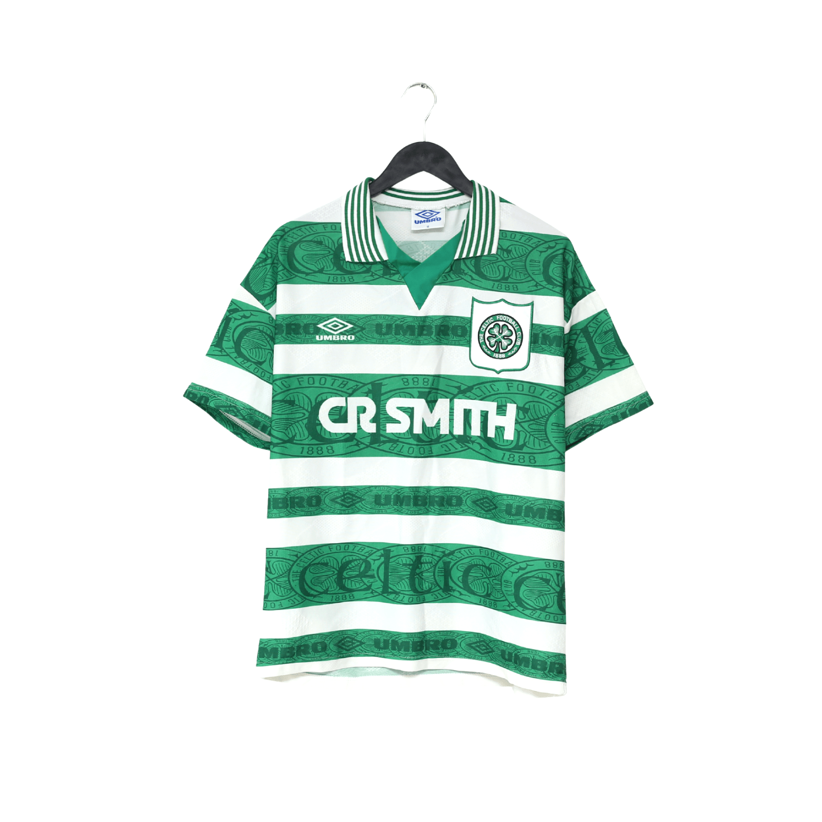 1995/97 DI CANIO #7 Celtic Vintage Umbro Home Football Shirt Jersey (M)