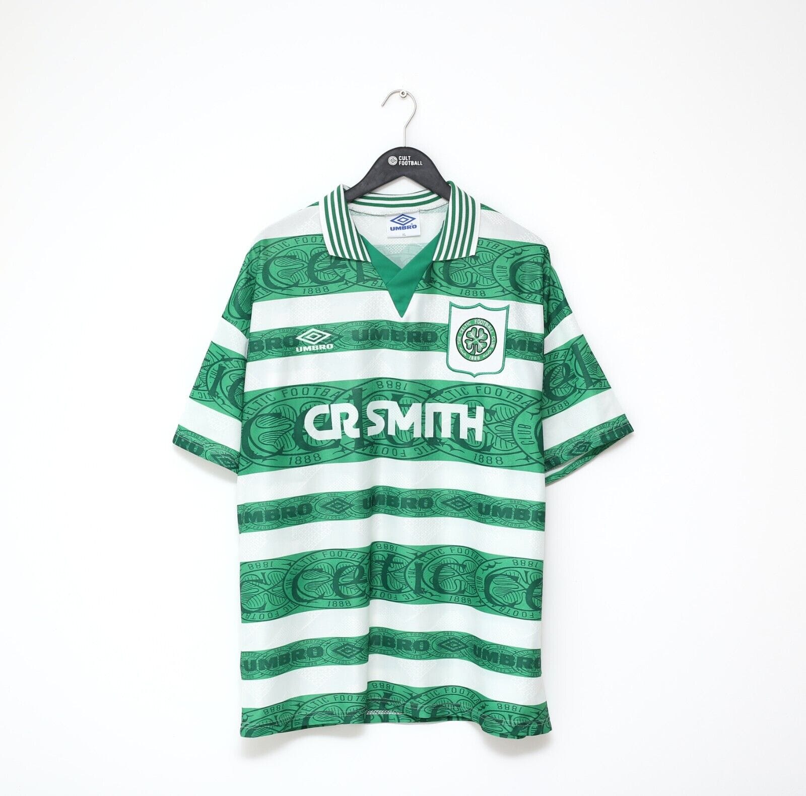 1995/97 DI CANIO #7 Celtic Vintage Umbro Home Football Shirt