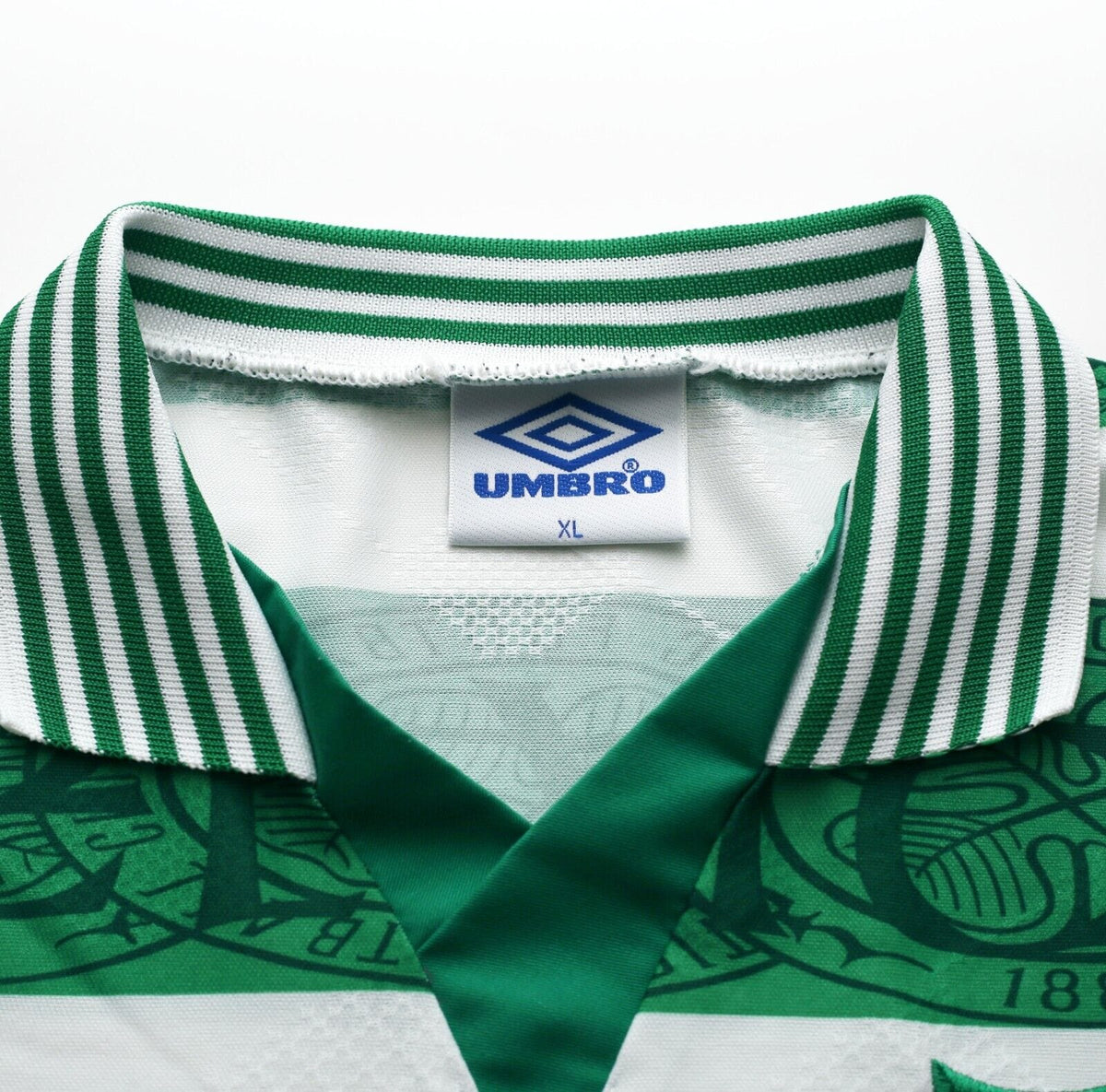 1995/97 DI CANIO #7 Celtic Vintage Umbro Home Football Shirt Jersey (XL)
