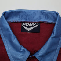 1995/97 Dicks #3 West Ham United Vintage PONY Football Shirt (M)
