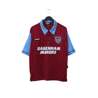1995/97 Dicks #3 West Ham United Vintage PONY Football Shirt (M)