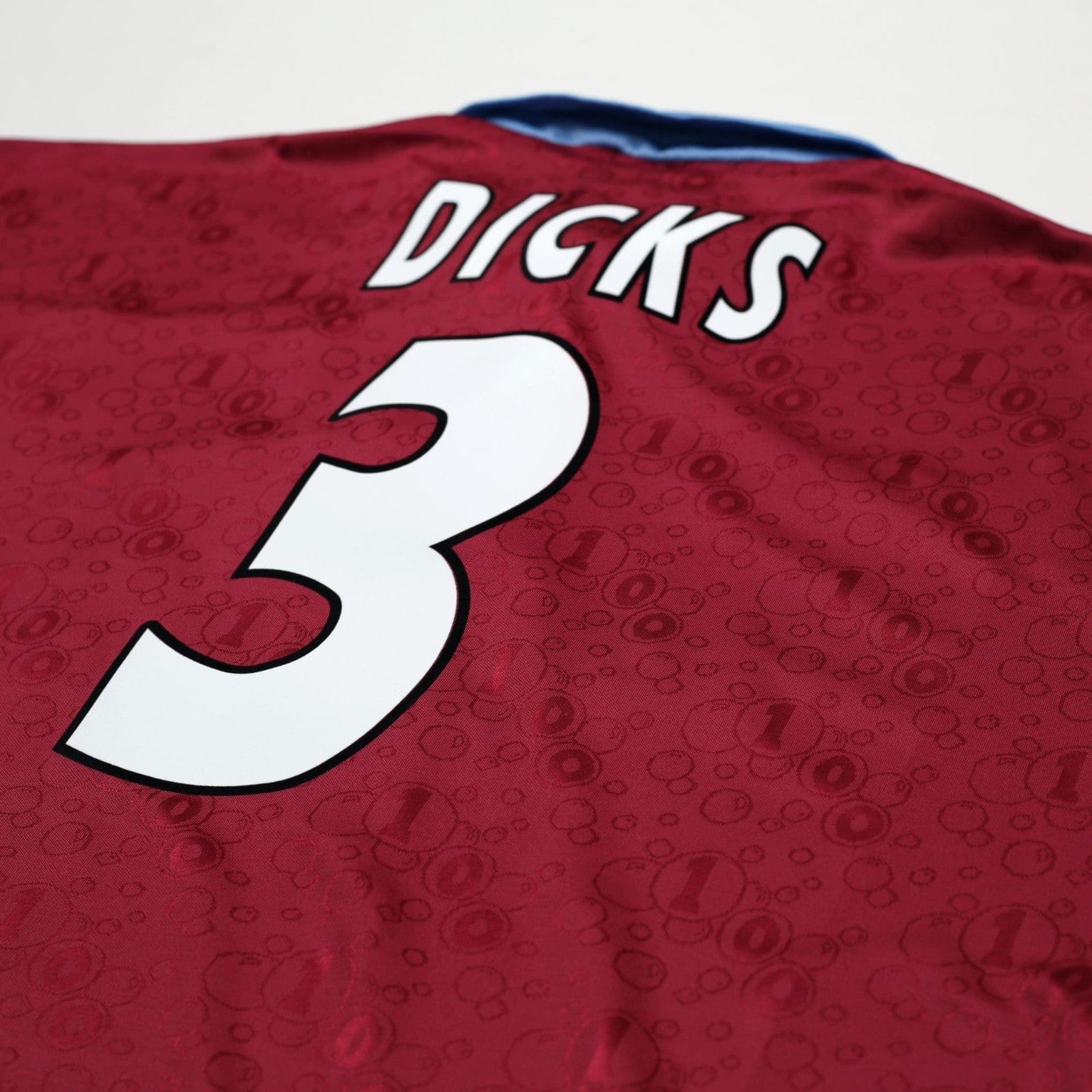 1995/97 Dicks #3 West Ham United Vintage PONY Football Shirt (XL)