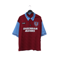 1995/97 Dicks #3 West Ham United Vintage PONY Football Shirt (XL)
