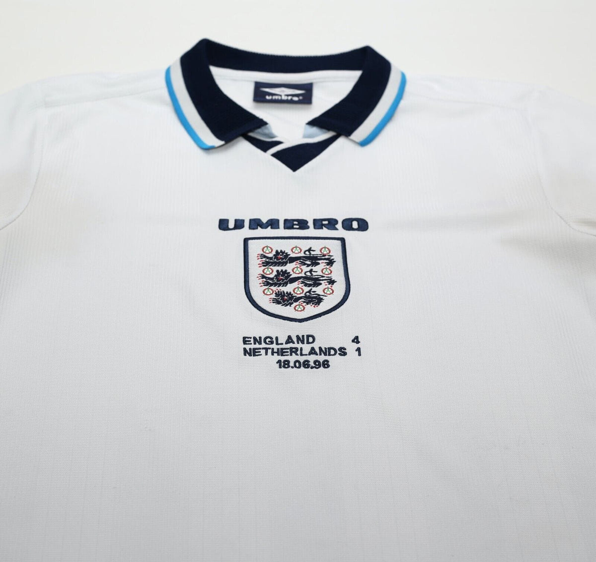 1995/97 ENGLAND Retro Umbro Football Shirt (M) Euro 96 Netherlands