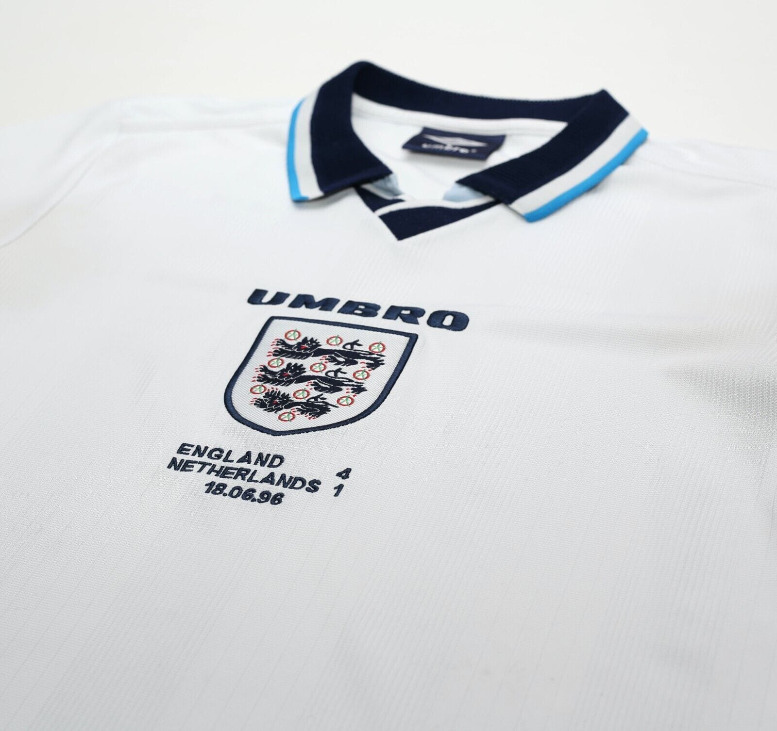 1995/97 ENGLAND Retro Umbro Football Shirt (M) Euro 96 Netherlands