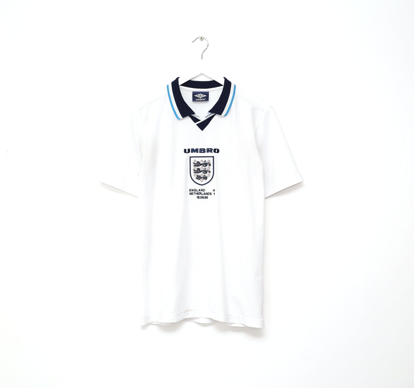 1995/97 ENGLAND Retro Umbro Football Shirt (M) Euro 96 Netherlands