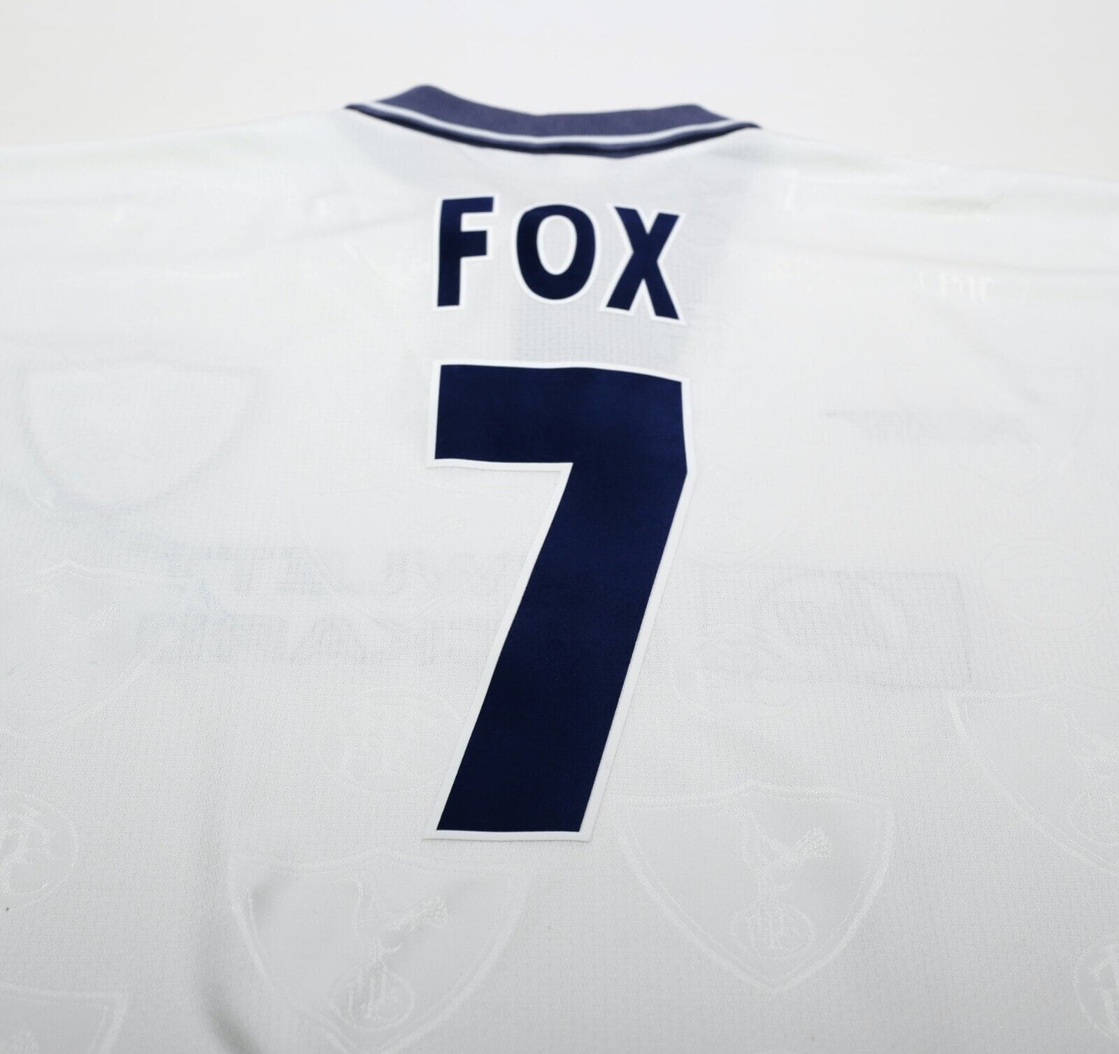 1995/97 FOX #7 Tottenham Hotspur Vintage PONY Home Football Shirt (L)