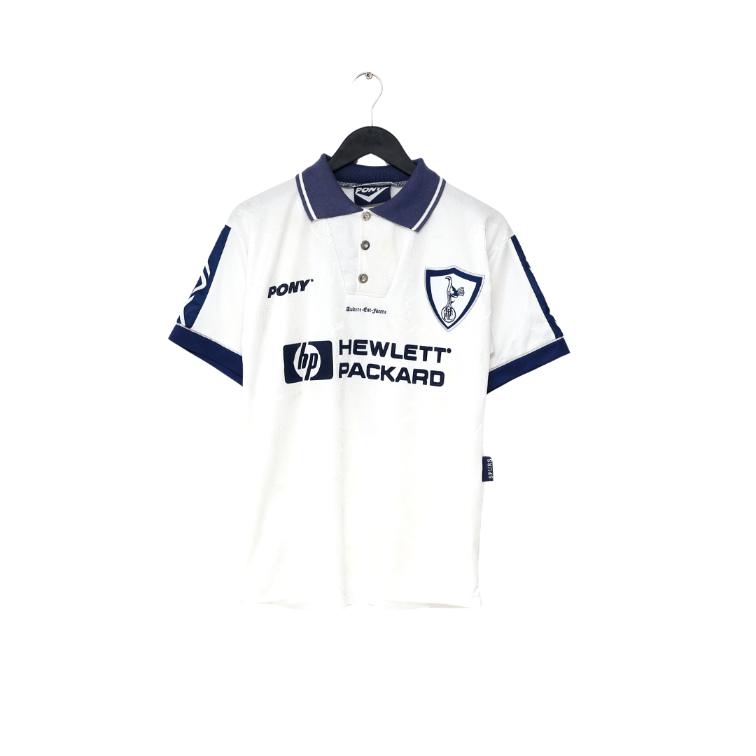 1995/97 FOX #7 Tottenham Hotspur Vintage PONY Home Football Shirt (S)