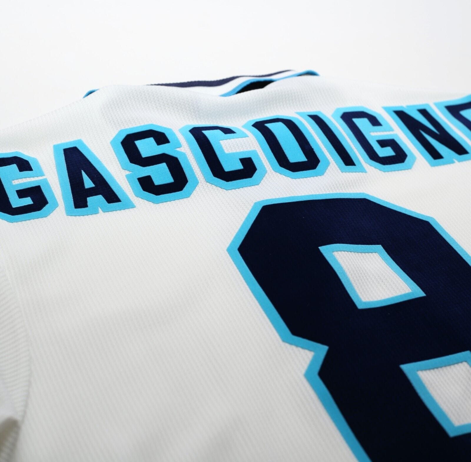 1995/97 GASCOIGNE #8 England Vintage Umbro Home Football Shirt (M/L) Euro 96