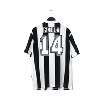 1995/97 Ginola #14 Newcastle United Retro adidas Football Shirt (XL)