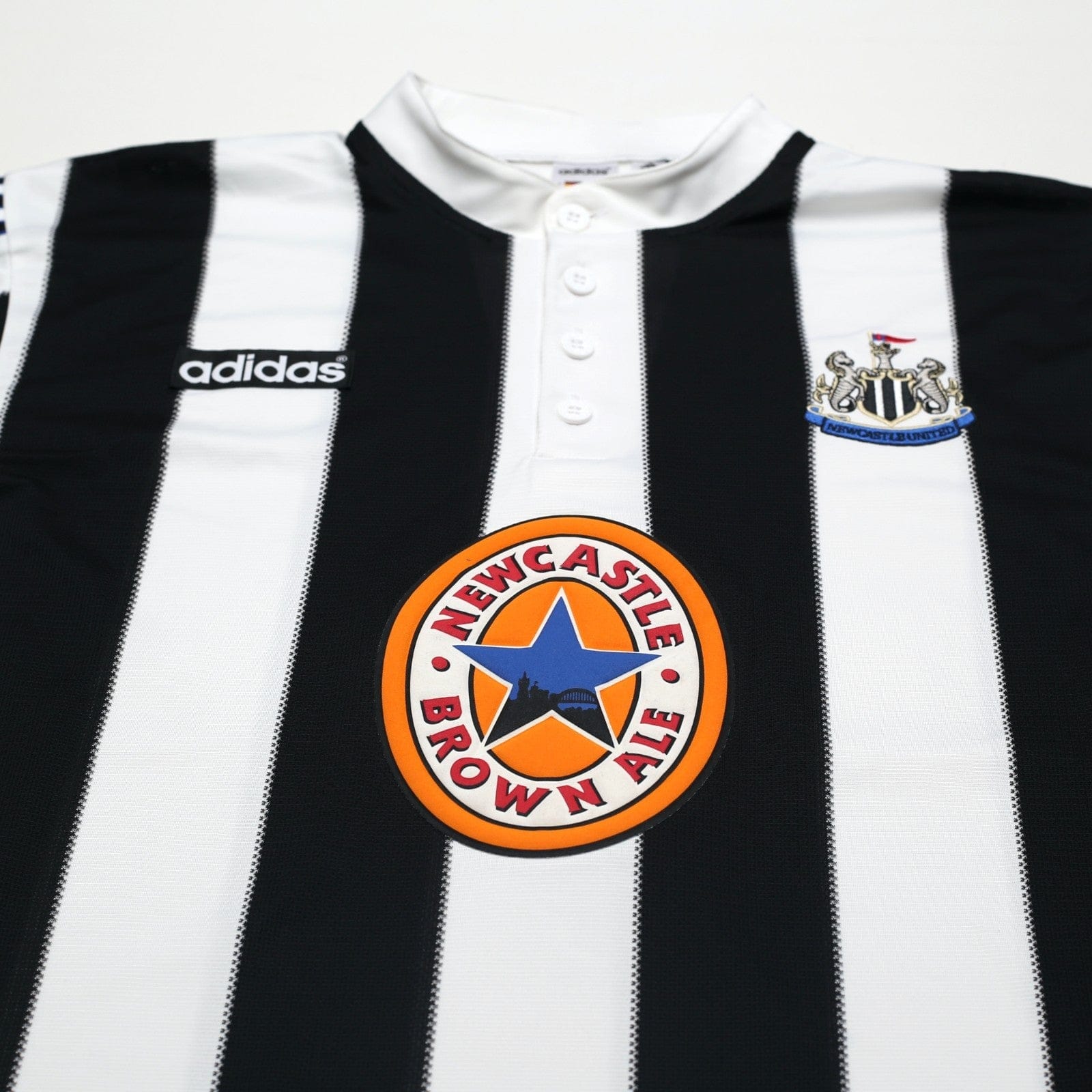 1995/97 Ginola #14 Newcastle United Retro adidas Football Shirt (XL)