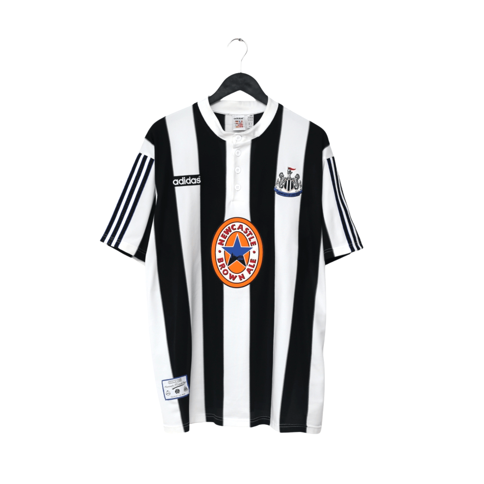 1995/97 Ginola #14 Newcastle United Retro adidas Football Shirt (XXL)
