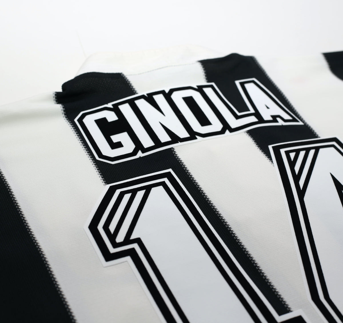 1995/97 GINOLA #14 Newcastle United Vintage adidas Home Football Shirt (S)