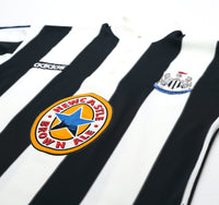 1995/97 GINOLA #14 Newcastle United Vintage adidas Home Football Shirt (S)