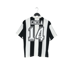 1995/97 GINOLA #14 Newcastle United Vintage adidas Home Football Shirt (S)
