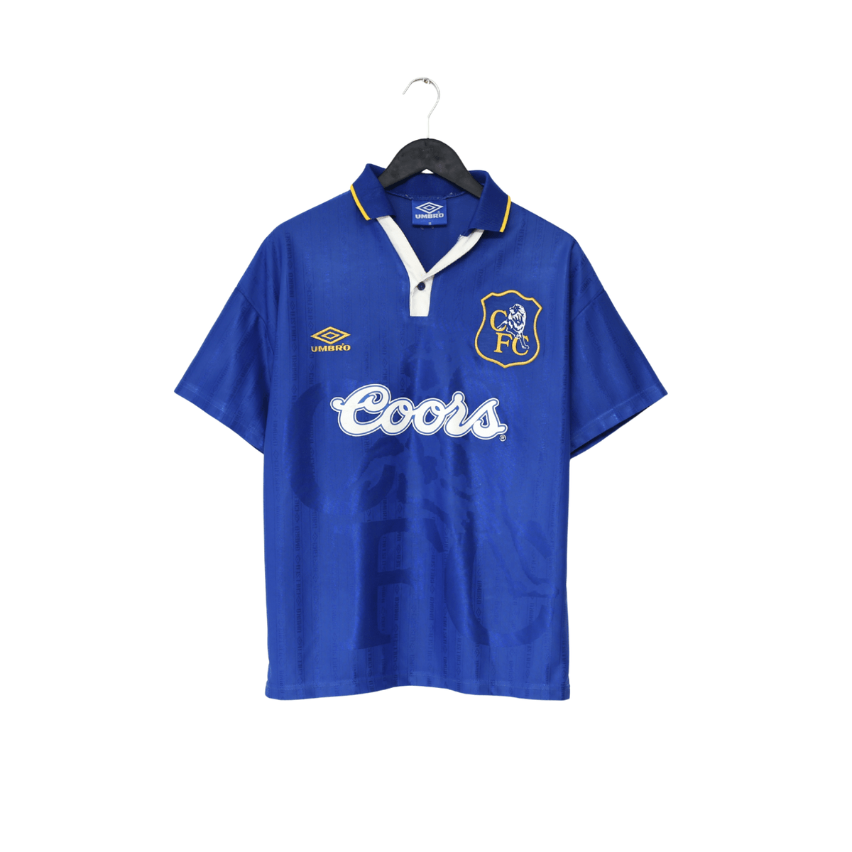 1995/97 GULLIT #4 Chelsea Vintage Umbro Home Football Shirt (M)