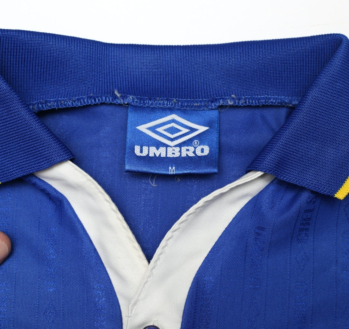 1995/97 GULLIT #4 Chelsea Vintage Umbro Home Football Shirt (M)