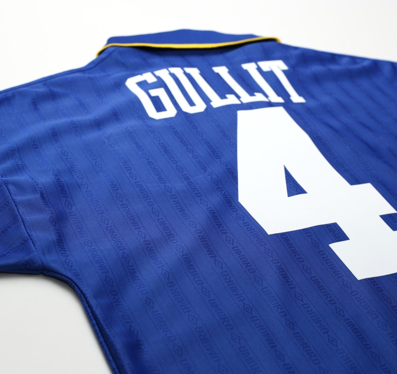 1995/97 GULLIT #4 Chelsea Vintage Umbro Home Football Shirt (M)