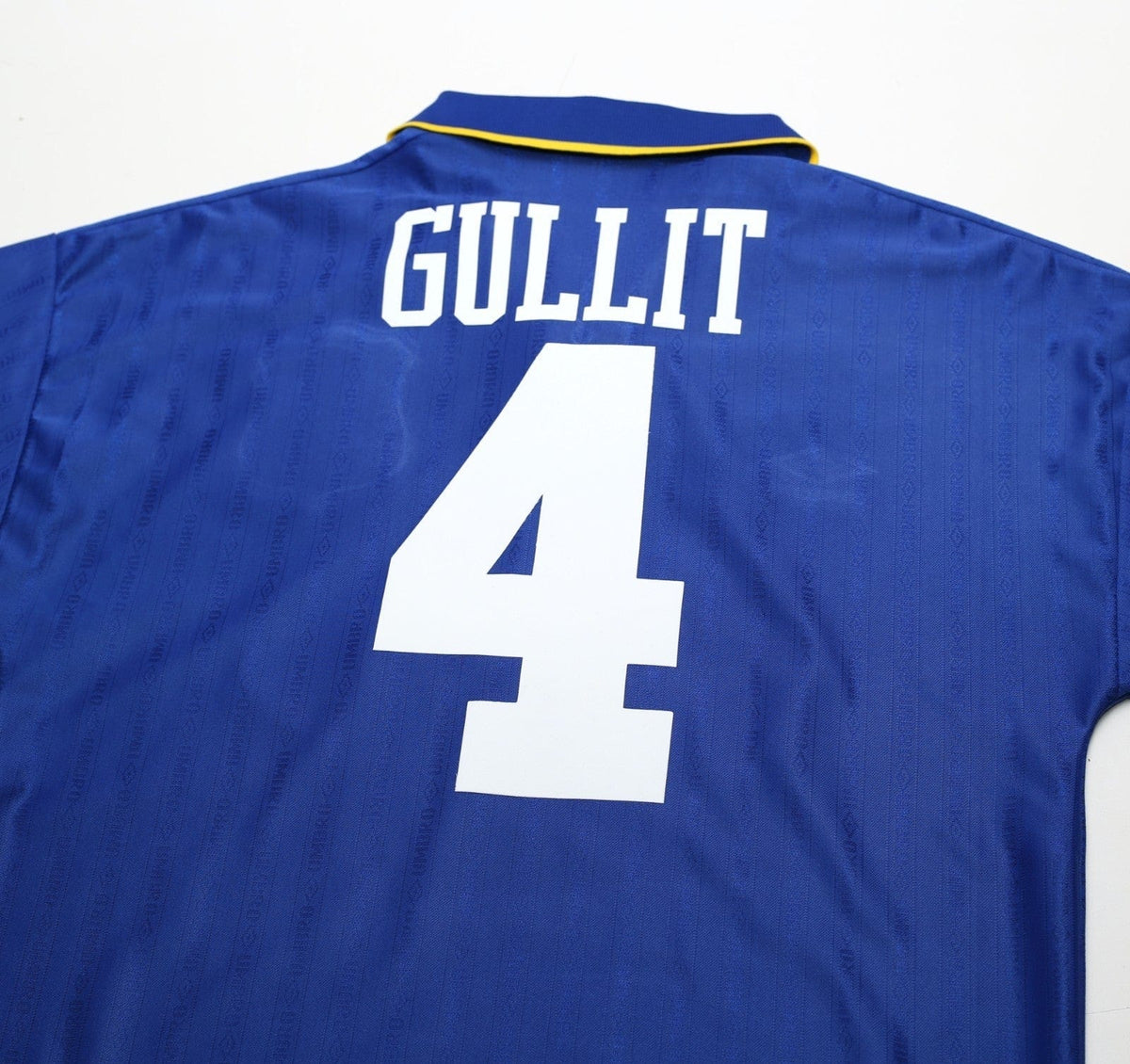 1995/97 GULLIT #4 Chelsea Vintage Umbro Home Football Shirt (M)