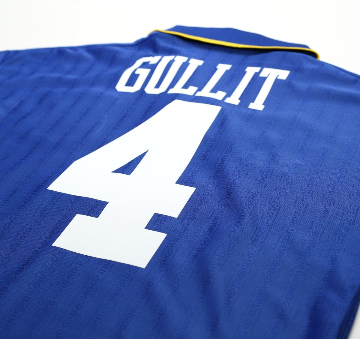 1995/97 GULLIT #4 Chelsea Vintage Umbro Home Football Shirt (M)