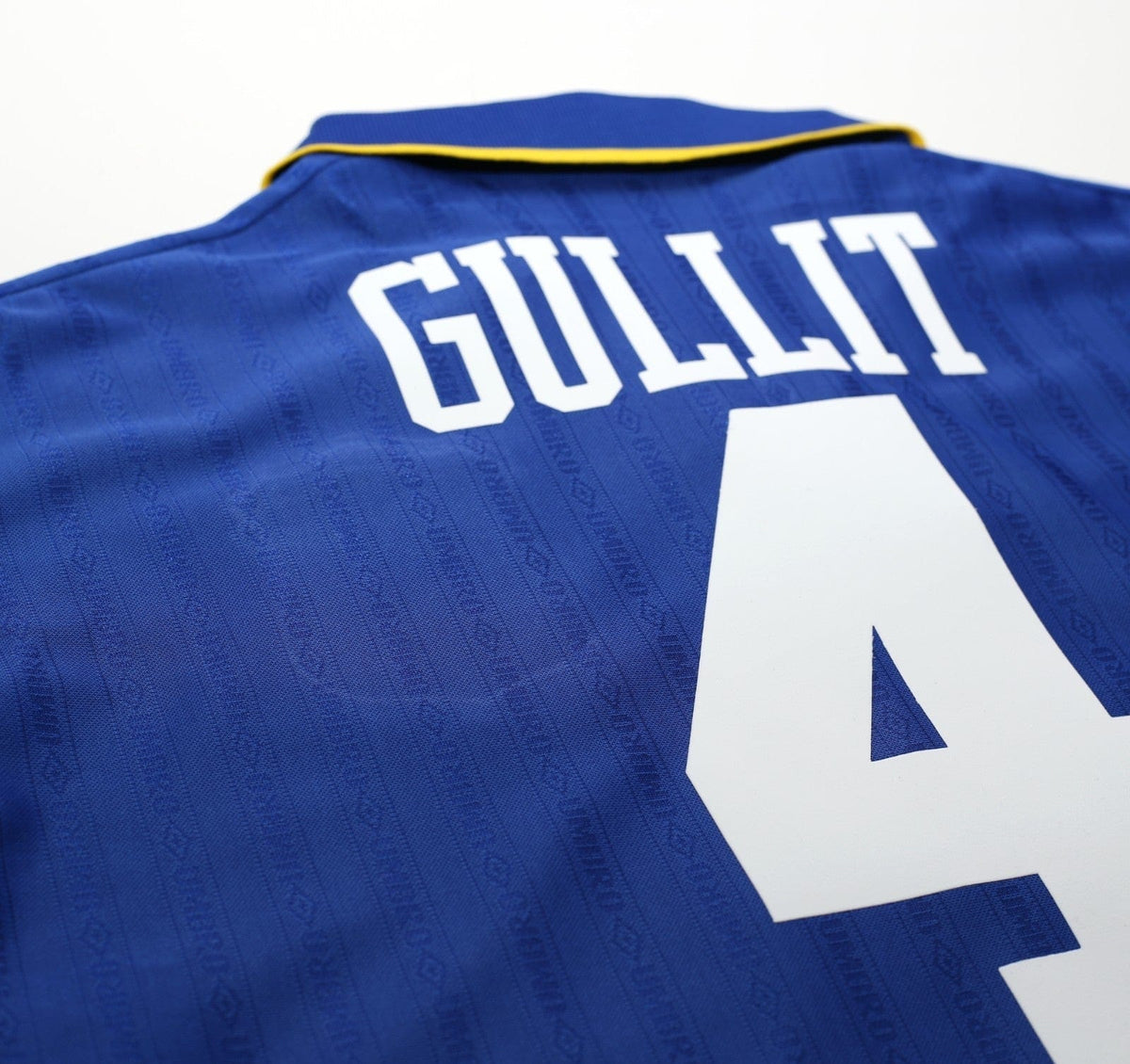 1995/97 GULLIT #4 Chelsea Vintage Umbro Home Football Shirt (M)