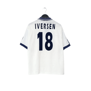 1995/97 Iversen #18 Tottenham Hotspur Vintage PONY Home Football Shirt (L)