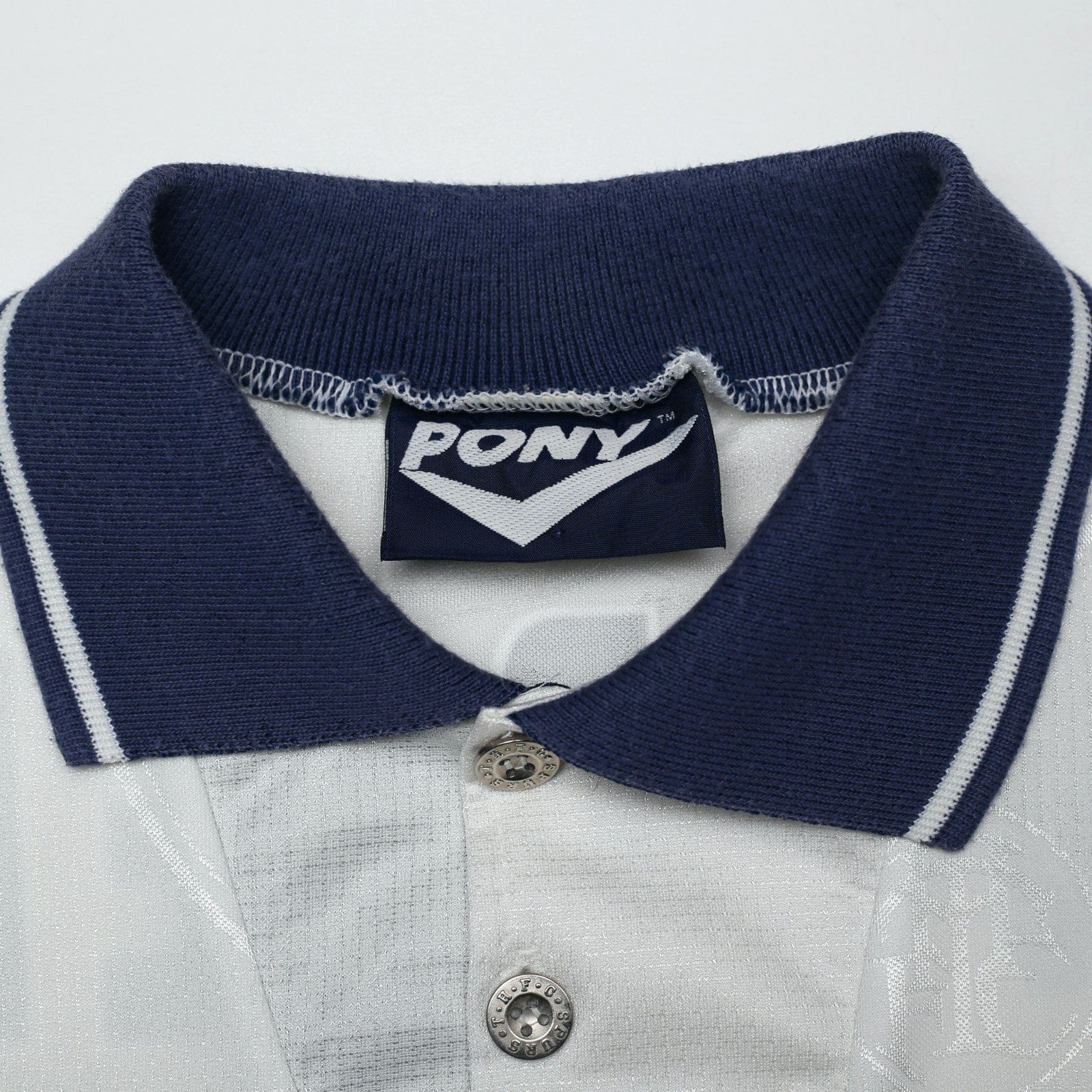 1995/97 Iversen #18 Tottenham Hotspur Vintage PONY Home Football Shirt (L)