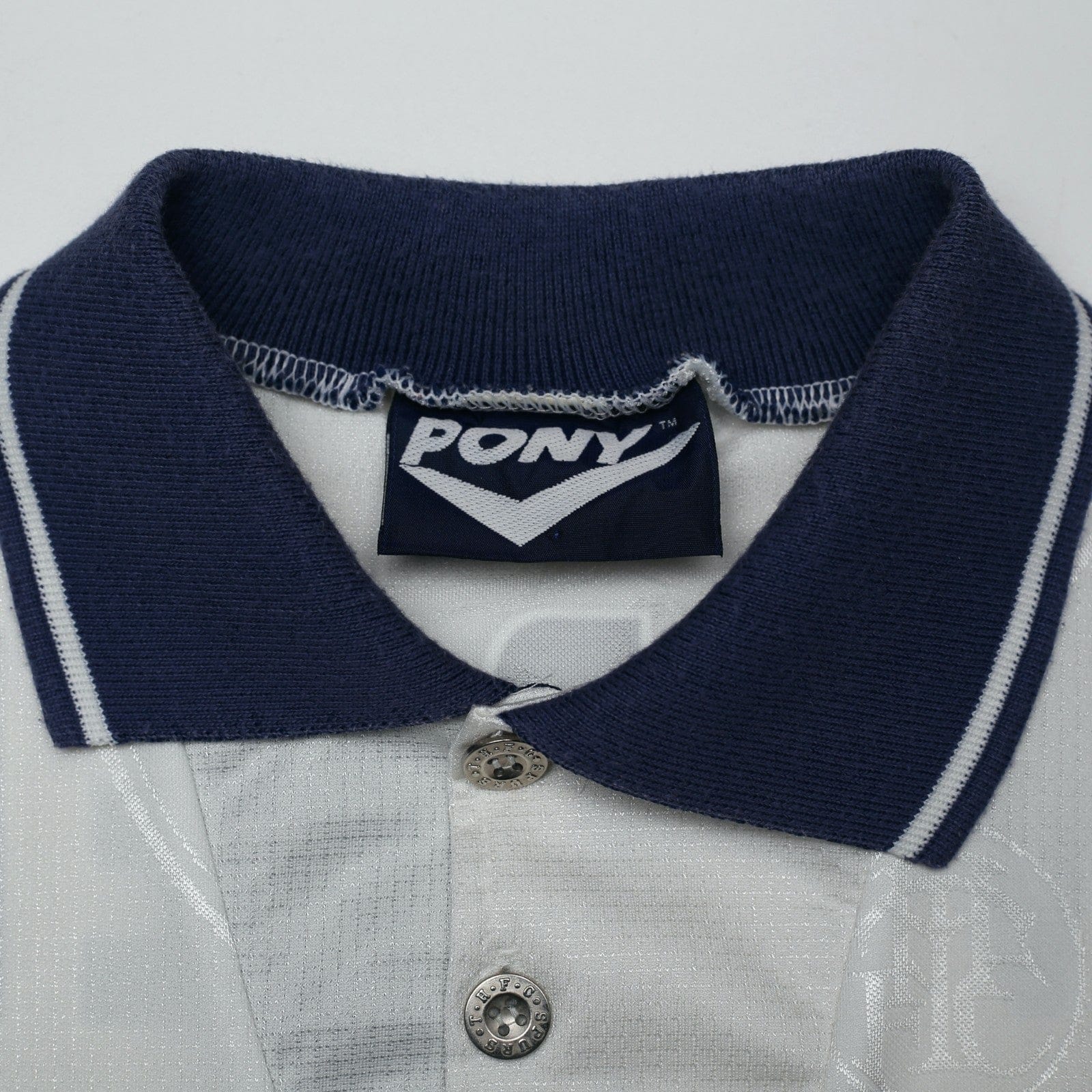 1995/97 Iversen #18 Tottenham Hotspur Vintage PONY Home Football Shirt (L)