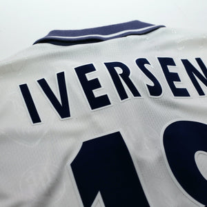 1995/97 Iversen #18 Tottenham Hotspur Vintage PONY Home Football Shirt (L)