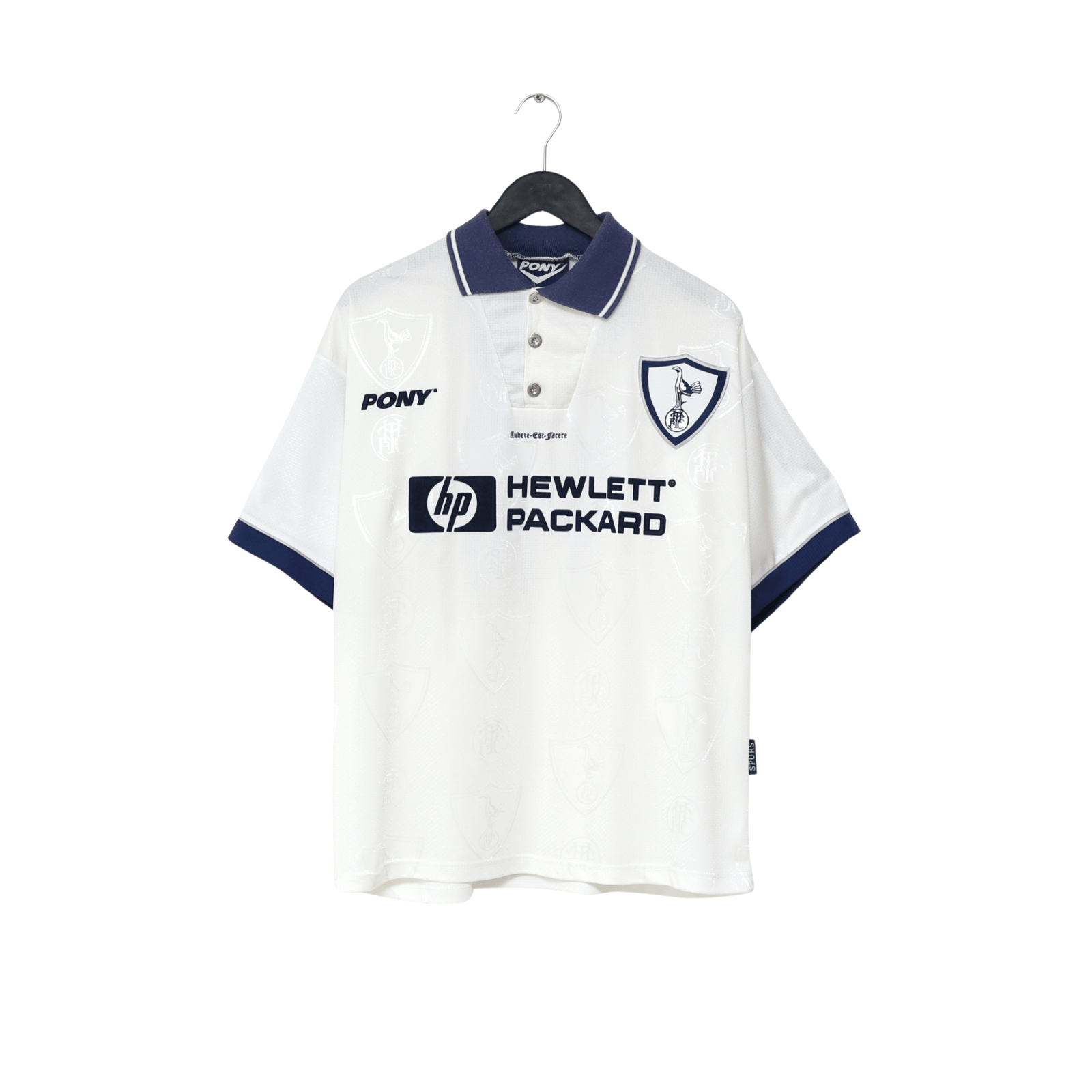 1995/97 Iversen #18 Tottenham Hotspur Vintage PONY Home Football Shirt (L)