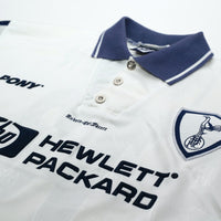 1995/97 Iversen #18 Tottenham Hotspur Vintage PONY Home Football Shirt (L)